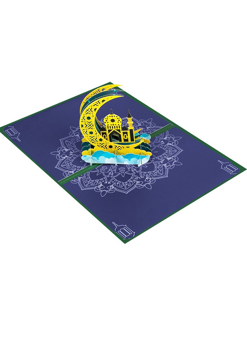 Al Aoyama Ramadan Card Islamic New Year Muharram Eid 3D Mosque Greeting Cards for Moslem Festival - Image 3