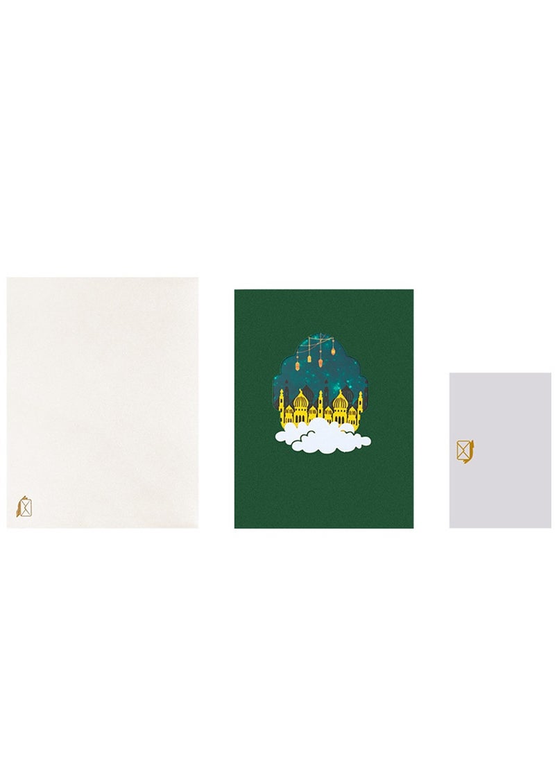 Al Aoyama Ramadan Card Islamic New Year Muharram Eid 3D Mosque Greeting Cards for Moslem Festival - Image 4