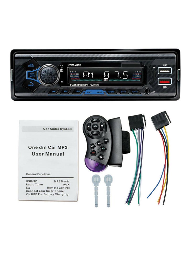 (1 قطعة) مشغل بلوتوث MP3 للسيارة موديل 7812 - Image 1