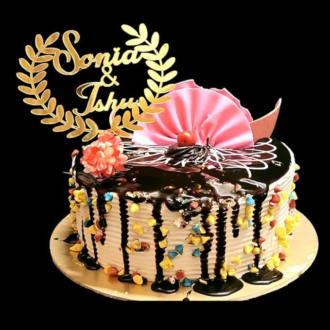 Unique Palette Customized Wedding Engagement Cake Topper with Acrylic Name Personalized Names Wedding Cake Topper Custom Cake Topper Wedding Couple Wedding Cake Topper Engagement Ring