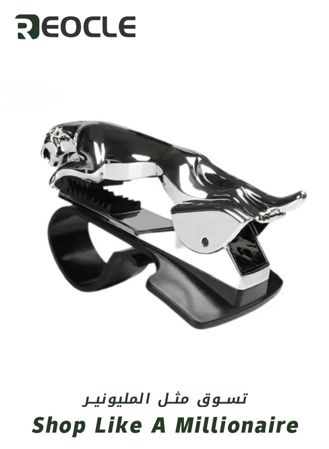 REOCLE Jaguar Car Mobile Phone Holder Mount Stand 360 Degree Rotation Adjustable Clip Holder for Motor Vehicle Dashboard - Image 3
