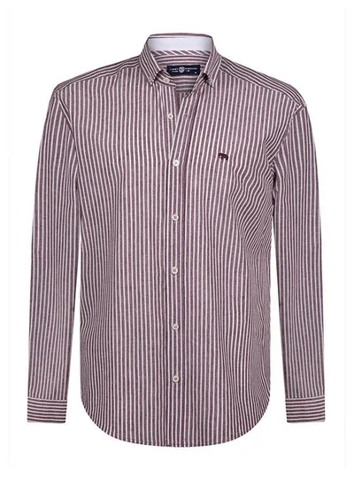 JIMMY SANDERS Linen Blend Cotton Shirt
