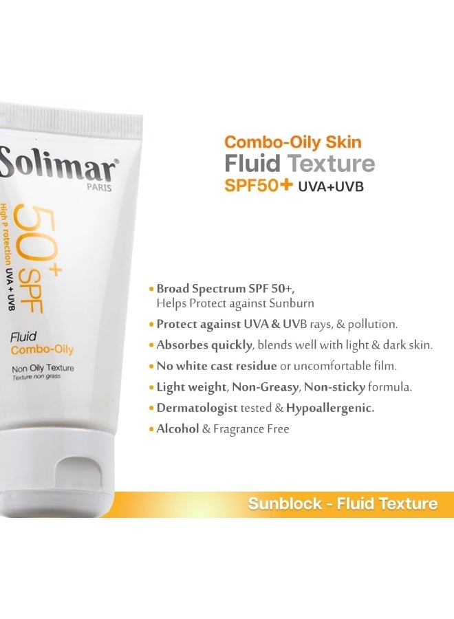 SOLIMAR PARIS SUN BLOCK SPF 50+ FLUID 50 ML - Image 2