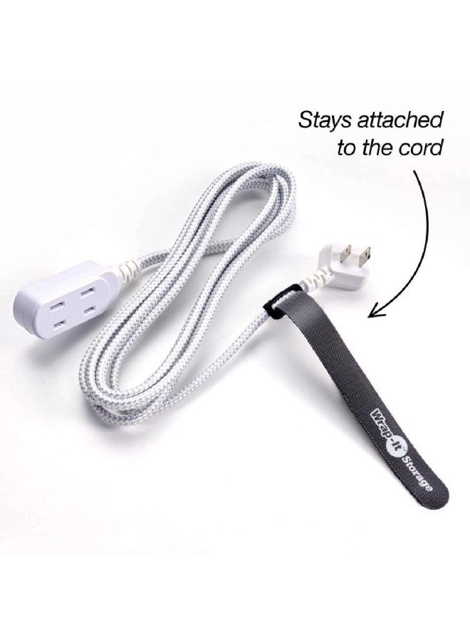 Wrap-It Storage 20-Piece UV-Resistant Waterproof Self-Gripping Nylon Cable Ties Black 1.27 x 11.43 x 26.04 cm 420-48BL - Image 3