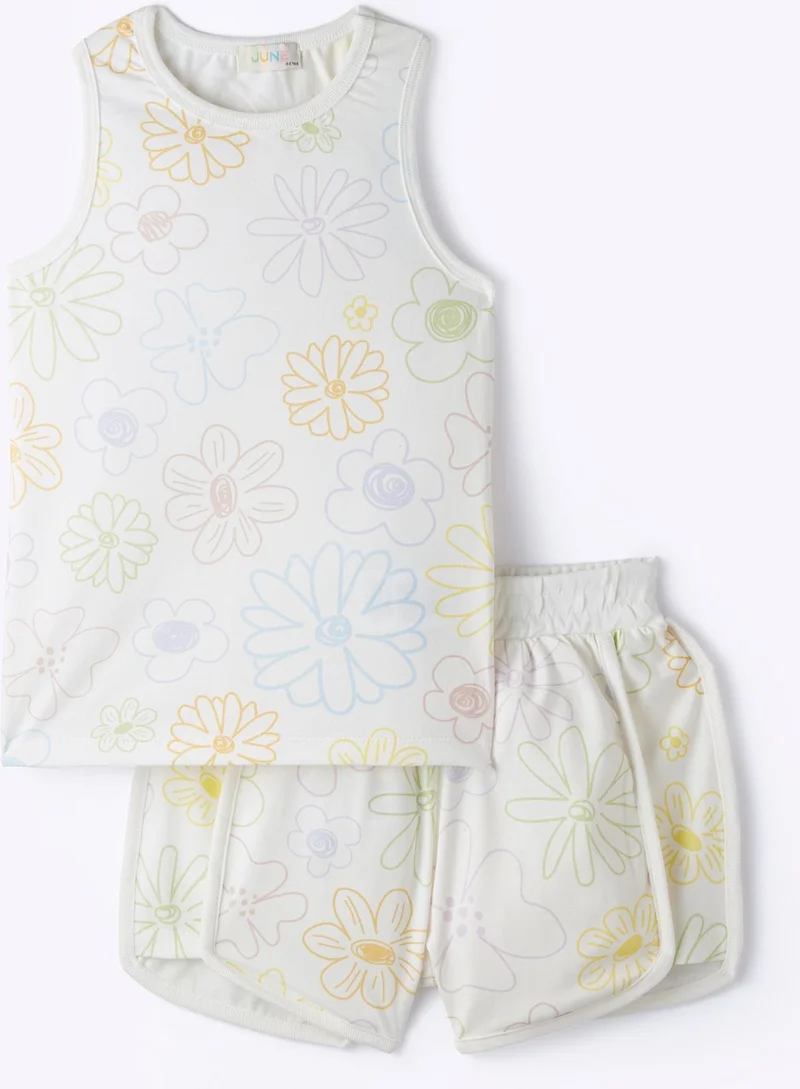 جون Girls' Suspender Sporty Set