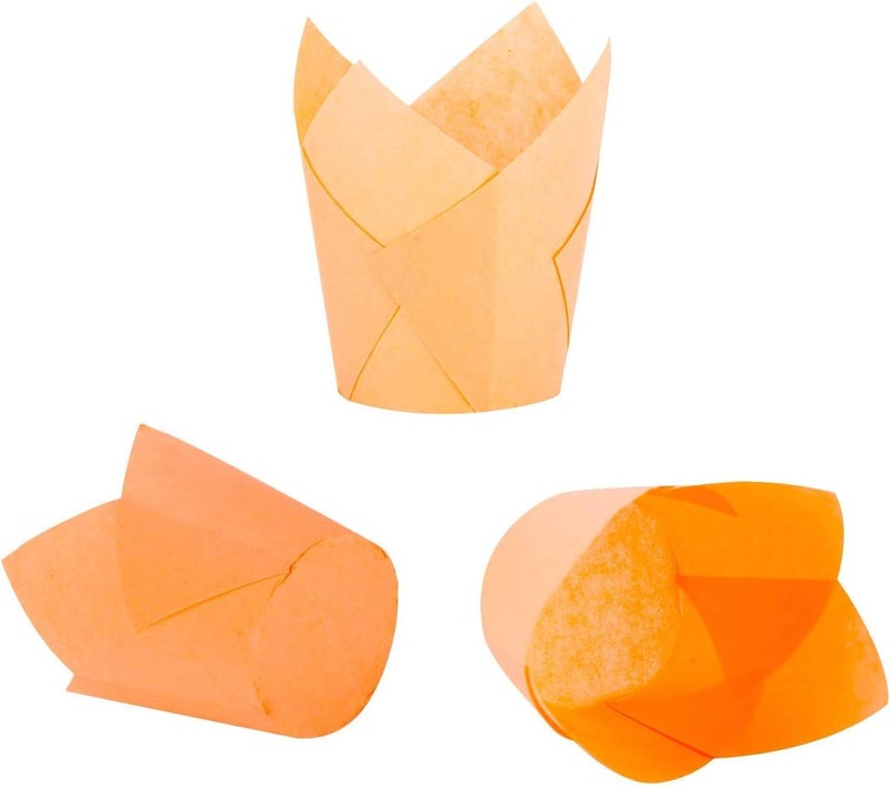 Oban Tulip Cupcake Liners Cupcake or Muffin Liners 150 Pack Medium Baking Cups Muffin Wrappers Perfect for Birthday Parties, Weddings, Baby Showers (Brown) - Image 5