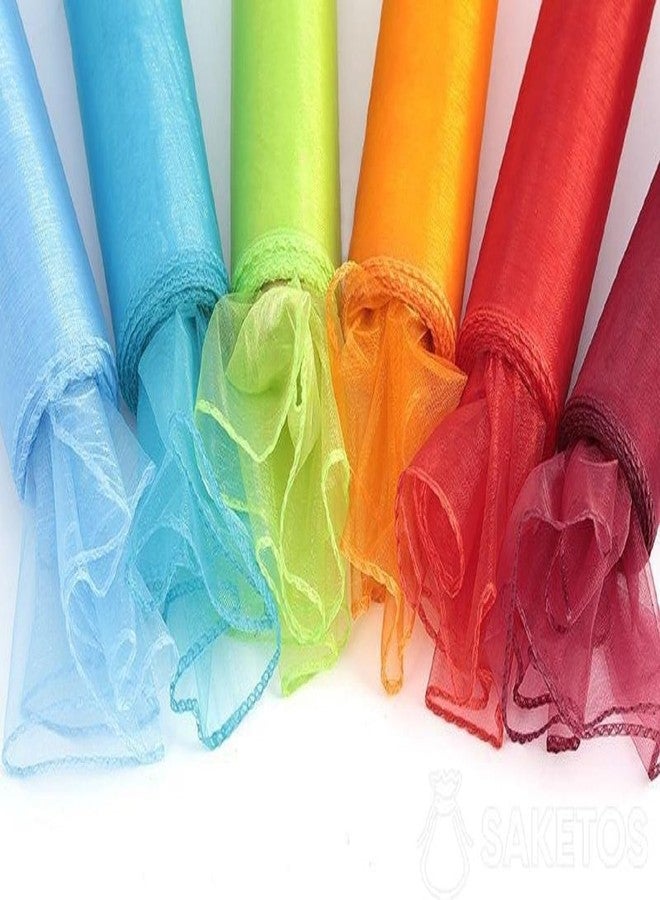 Aepigo Elegant Organza Chair Sashes Sheer Fabric Sashes for Weddings, Parties, and Special Events - (Pack of 10 Pieces, Baby Pink) Baby Pink - Image 4