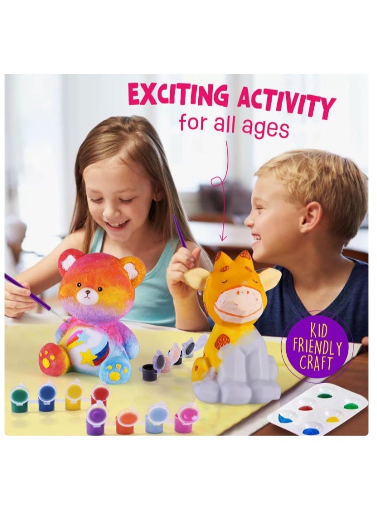 Paint Your Own Bear Lamp Kit, Arts and Crafts for Kids  DIY Painting kit for Kids Night Light, Toys Girls Boy Birthday Gift Ages 3 4 5 6 7 8 9 10 11 12+ - Image 4