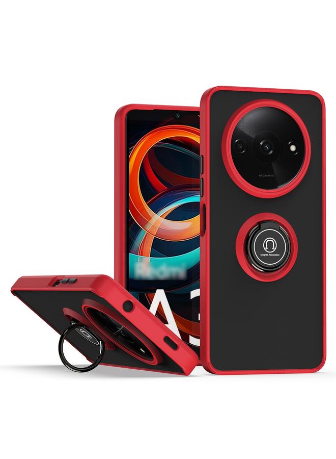 Case For Xiaomi Redmi A3 Q Shadow 1 Series TPU + PC Phone Case with Ring