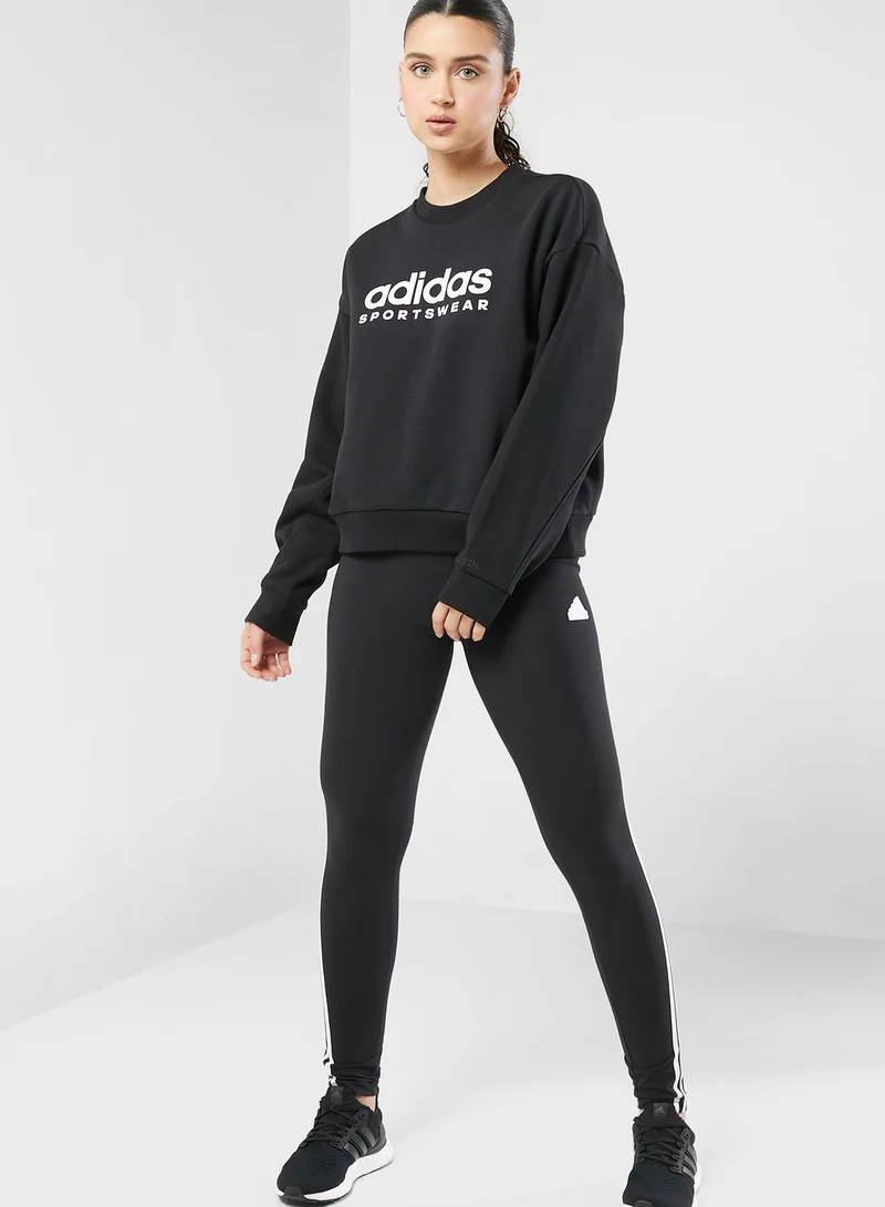 Adidas All Season Fleece Graphic Sweatshirt