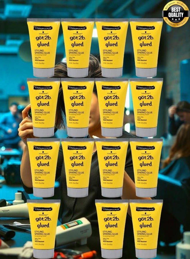 جوت تو بي 15 قطع صمغ جوت 2 بي المقاوم للماء لتصفيف الشعر وعمل قصة السبايكي للجنسين 35 جرام - Image 1