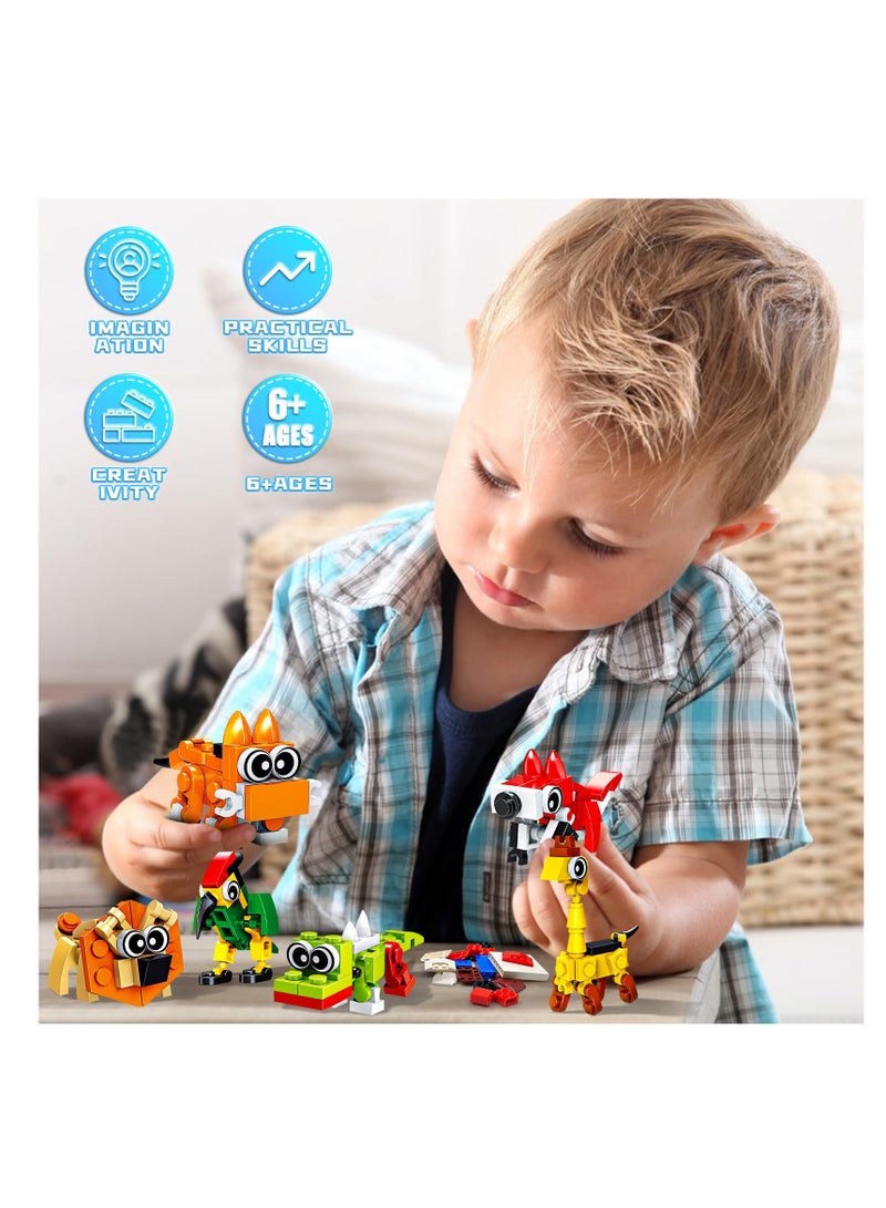 SYOSI 10 Pack Animals Building Blocks, Party Favors for Kids, 30 Kinds of Animal Figures 720 PCS Building Blocks Toys Set, Building Sets Stem Toys for Birthday Party Gift, Goodie Bags, Prize  - Image 5
