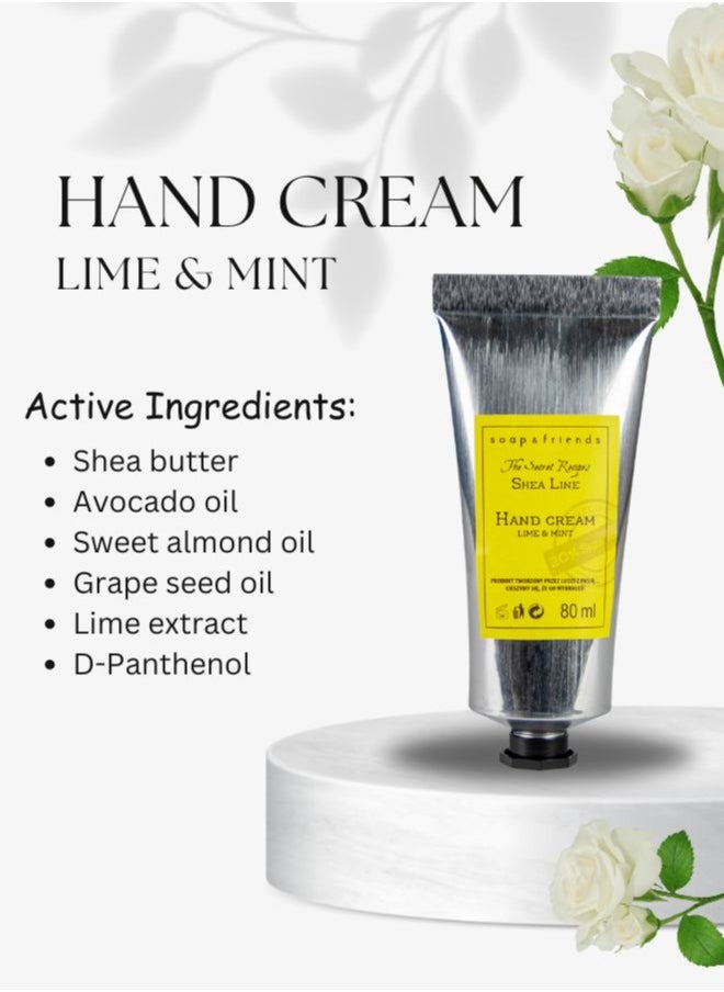 Soap&Friends Soap&Friends Lime & Mint Hand Cream 80ml – Refreshing Moisturizer with 20% Organic Shea Butter – Natural, Cruelty-Free Hand Cream for Hydration  - Image 5