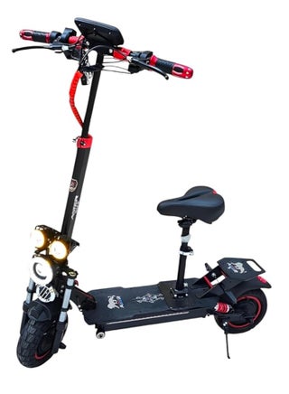 Q5 Pro Dual Motor Electric Scooter - 2000W Each Motor | 48V 18Ah Battery | Digital Display Meter | Dual Suspension Front & Back | Removable Seat & Back Support Stand | Includes Free Gifts: Helme - pzsku/ZF0AEC19FD8E301F7D458Z/45/1742405653/19412c20-1b2e-48eb-bbd8-41d120ebeec7