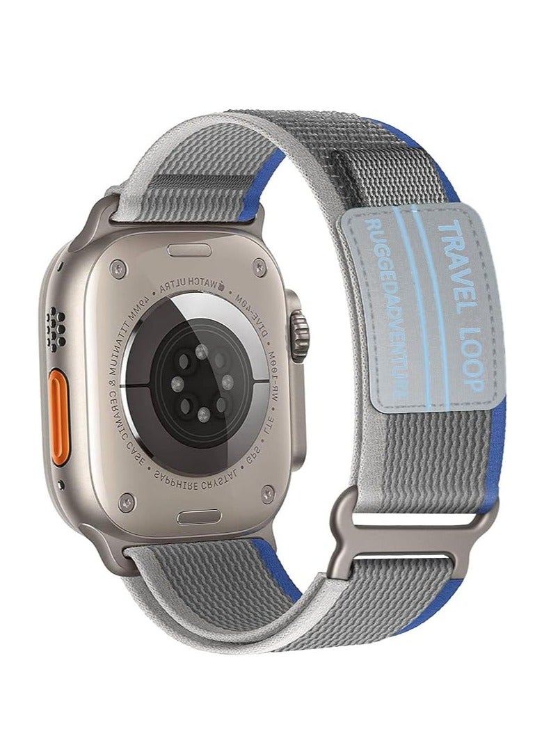 Trail Loop Strap22mm for Apple Watch Ultra Band 49mm 45mm 44mm 42mm iWatch Ultra Band Men Women, Rugged Sport Strap Soft Nylon Wristband for iWatch Ultra 2 Bands Series 9 8 7 6 5 4 3 2 1 SE  - Image 1