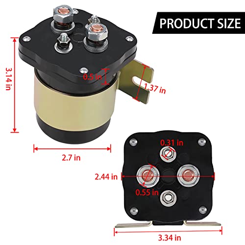 KanSmart 500 Amp Battery Isolator for Mobile Audio Relay Continuous Battery Isolator Relay Kit 12v 500A - Image 2