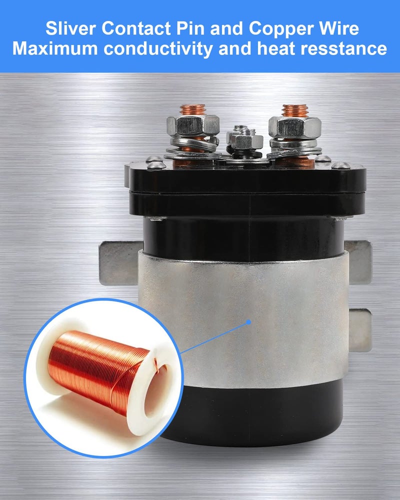 KanSmart 500 Amp Battery Isolator for Mobile Audio Relay Continuous Battery Isolator Relay Kit 12v 500A - Image 3