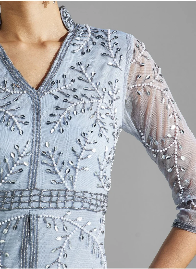 Namshi x Embellished Dress With Slit