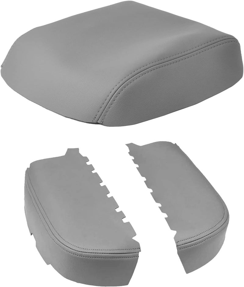 ISSYAUTO Center Console Cover and Front Door Panel Armrest Cover Kit Compatible with 2009-2015 Pilot, Gray Armrest Replacement. Must-Have Christmas Thanksgiving Gifts for Men Women. - Image 1
