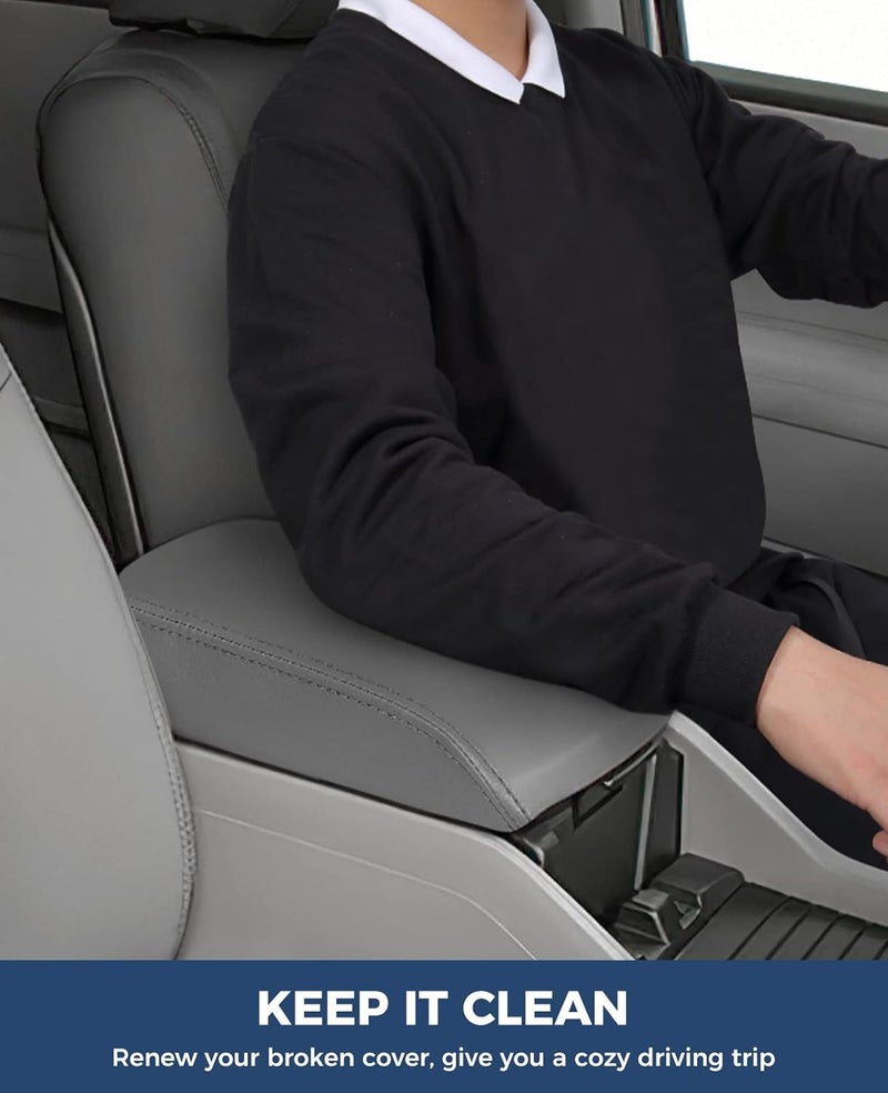 ISSYAUTO Center Console Cover and Front Door Panel Armrest Cover Kit Compatible with 2009-2015 Pilot, Gray Armrest Replacement. Must-Have Christmas Thanksgiving Gifts for Men Women. - Image 4