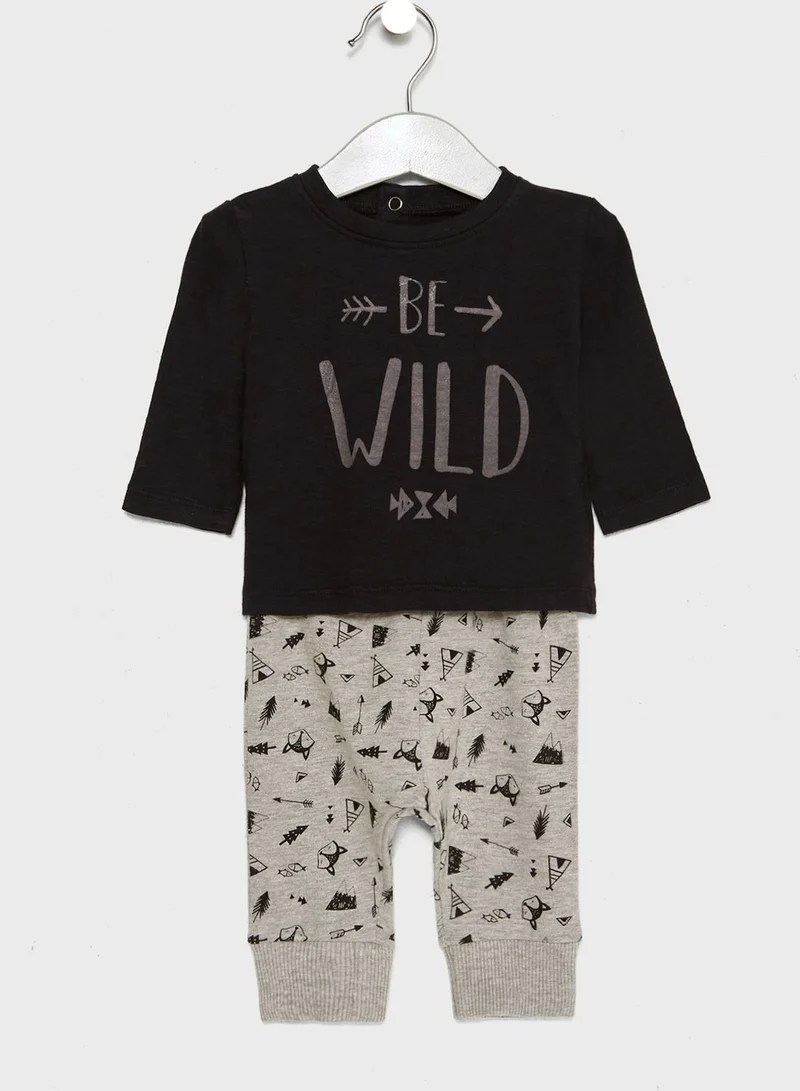 MINOTI Infant Top + Leggings Set