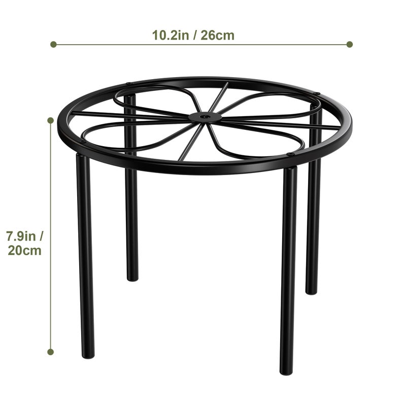 Chinpakden Plant Stand Plant Riser - Metal Flower Stand for Garden Home, Anti-rust Plant Holder for Multiple Plant Indoor or Outdoor. - Image 5