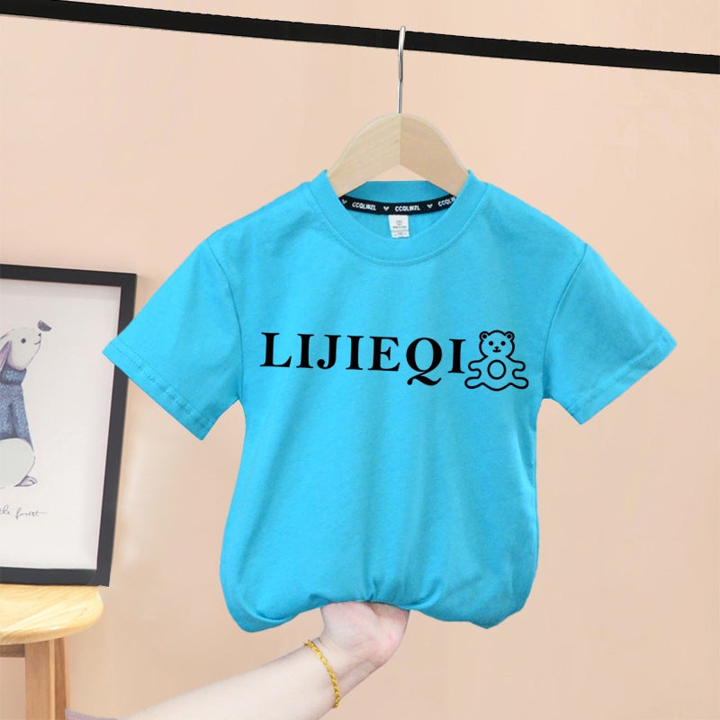 Selling Children'S Printed Top Trendy Children'S T-Shirt Boys Short Sleeve 2024 Children'S Wear Handsome - Image 1