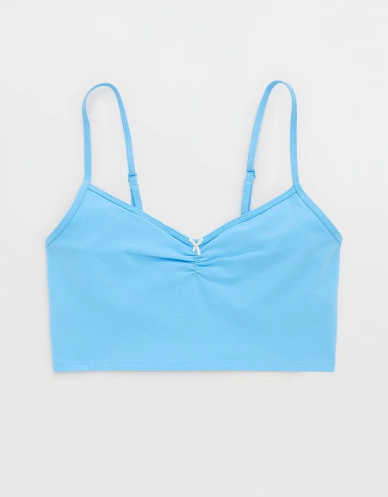 Aerie  Superchill Cotton Ruched Bra Top for Women | Best Price UAE