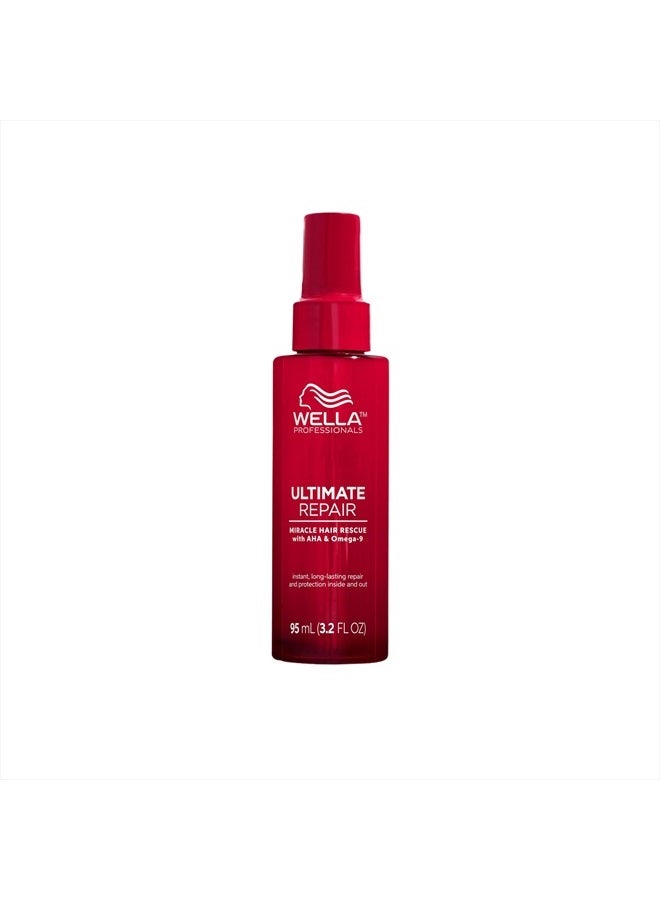 Wella Professionals Ultimate Repair Miracle Hair Rescue Leave-in, For Damaged Hair, 90 Seconds Repair, Detangle, 99% Less Breakage, Vegan, With AHA & Omega 9 To Rebond The Hair | 95 ml - Image 1
