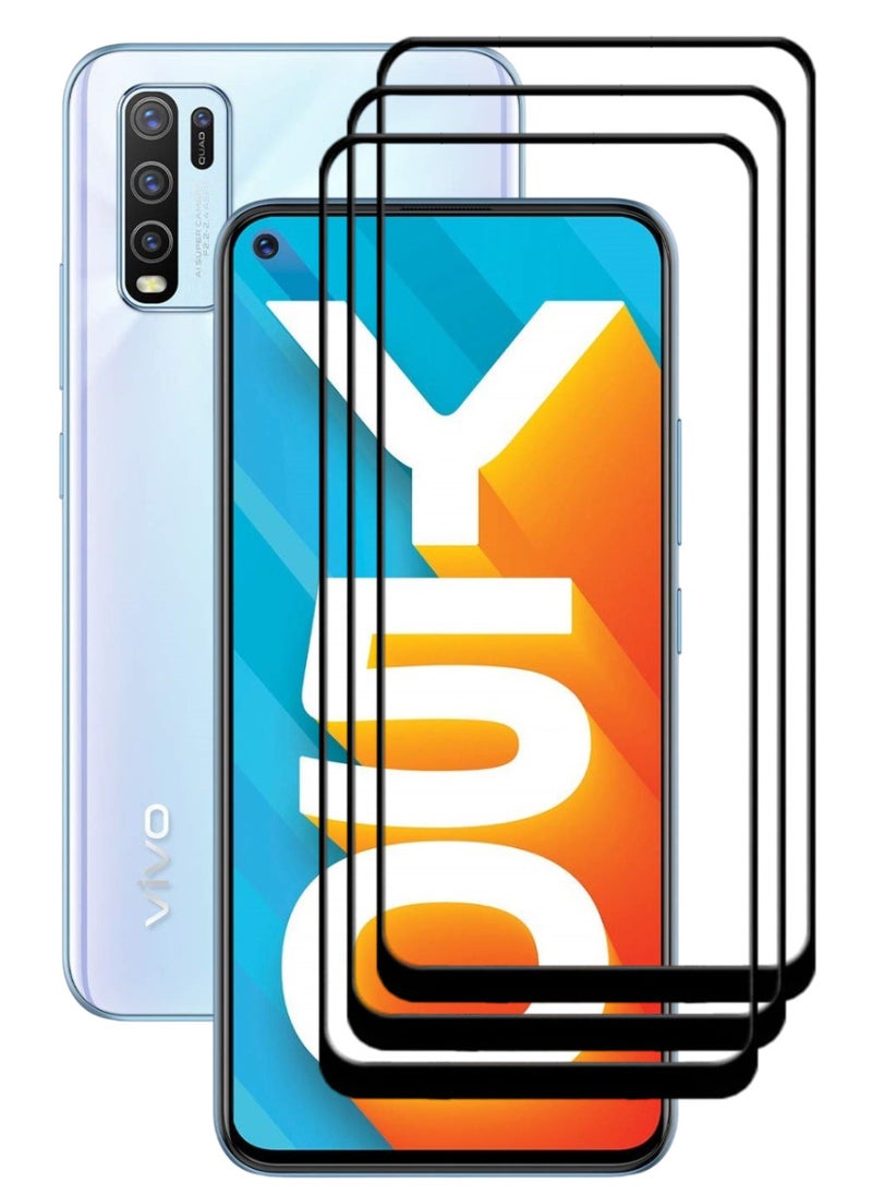 ACLIX 3 Pieces Antistatic ESD Dustproof Premium Quality High Definition Tempered Glass Screen Protector Designed For vivo Y50 - Image 1
