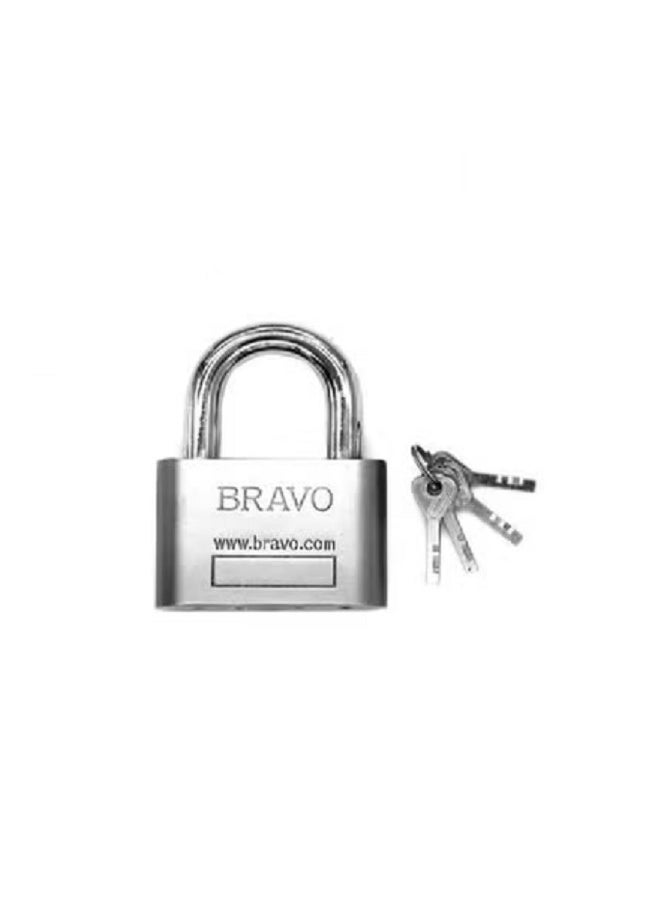 Bravo - Hard Computer Lock Bravo Key Silver - 60mm - Image 1
