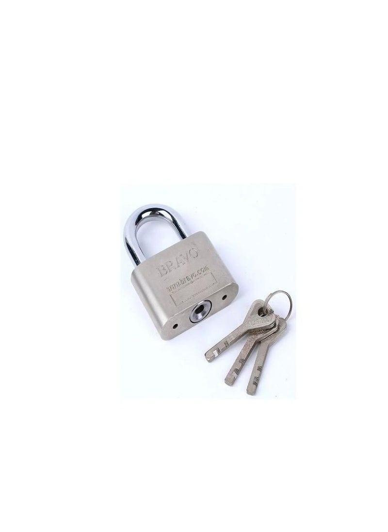 Bravo - Hard Computer Lock Bravo Key Silver - 60mm - Image 1