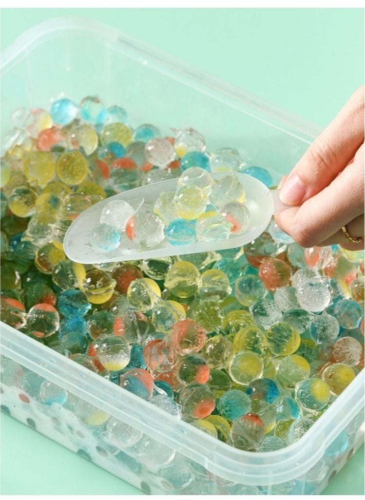 Generic - Ice Trays for Freezer, Mini Ice Cube Tray with Lid and Bin, 123*3 Pcs Small Round Ice Cube Trays Easy Release, Mini Ice Maker, Crushed Ice Tray for Chilling Coffee Drinks (3 Pack, Blue) - Image 1