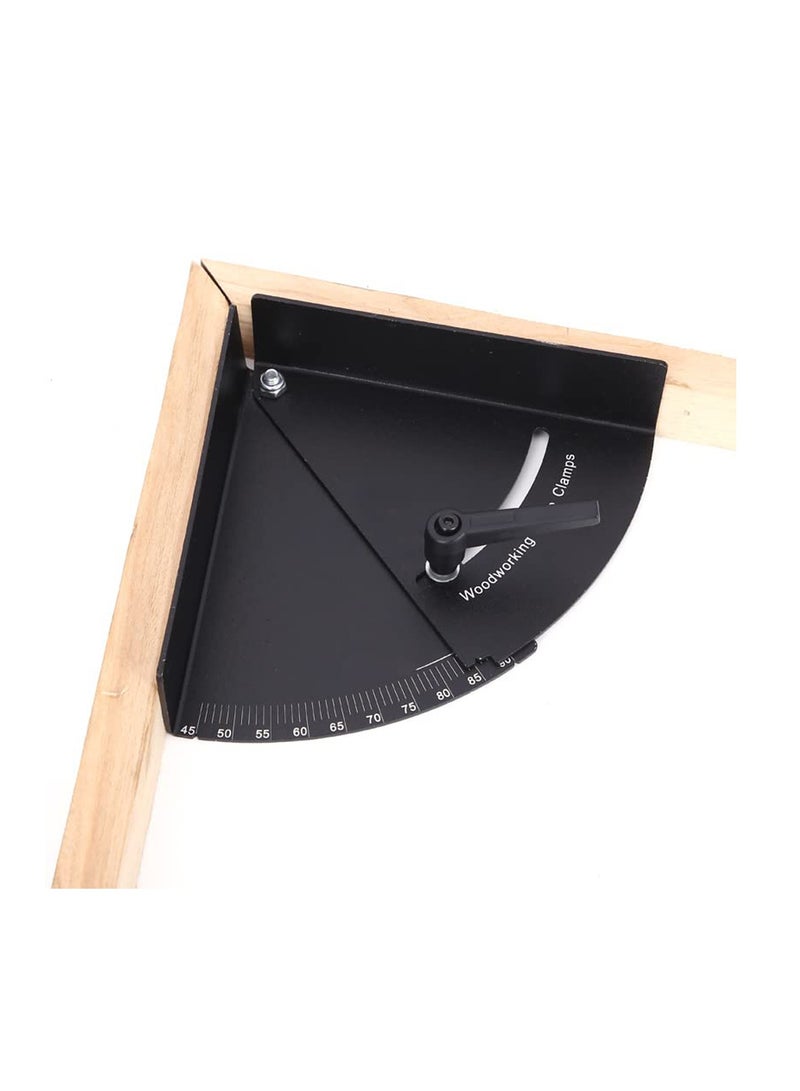 Excefore Corner Clamps, 90 Degree Right Variable Angle Woodworking Protractor Clip Tools with Adjustable Swing Corner for Woodworking, Cabinet, Drawer, Photo Frame - Image 1