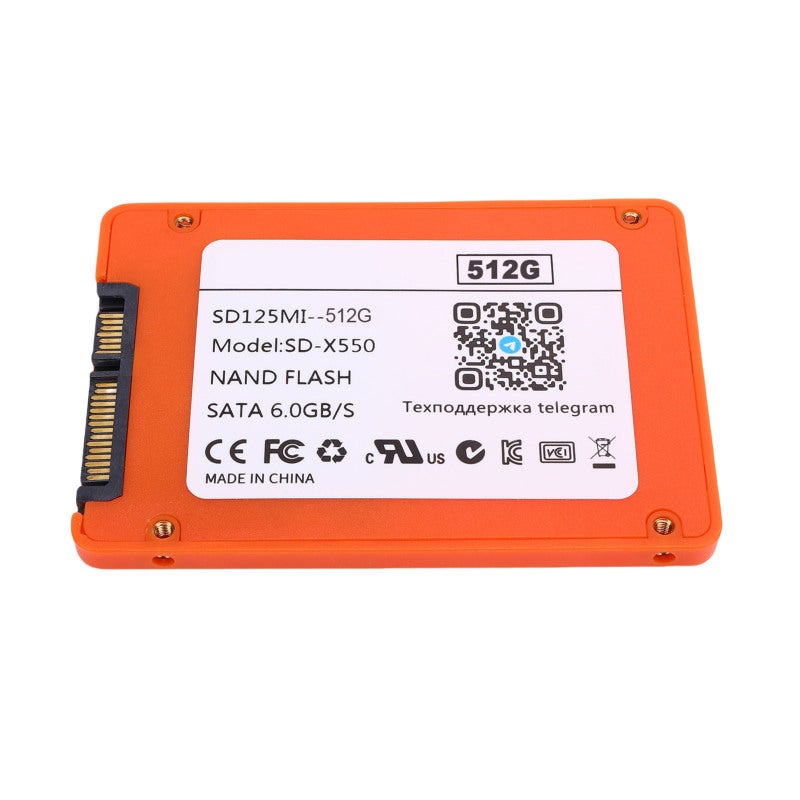 2.5 Inch SSD: Up To 550MB/S Read Speed Fast Boot-Up SATA III Solid State Drive - High Speed Internal Hard Drive With 3D NAND Flash For PC Laptop Desktop Gaming Upgrade - Image 1