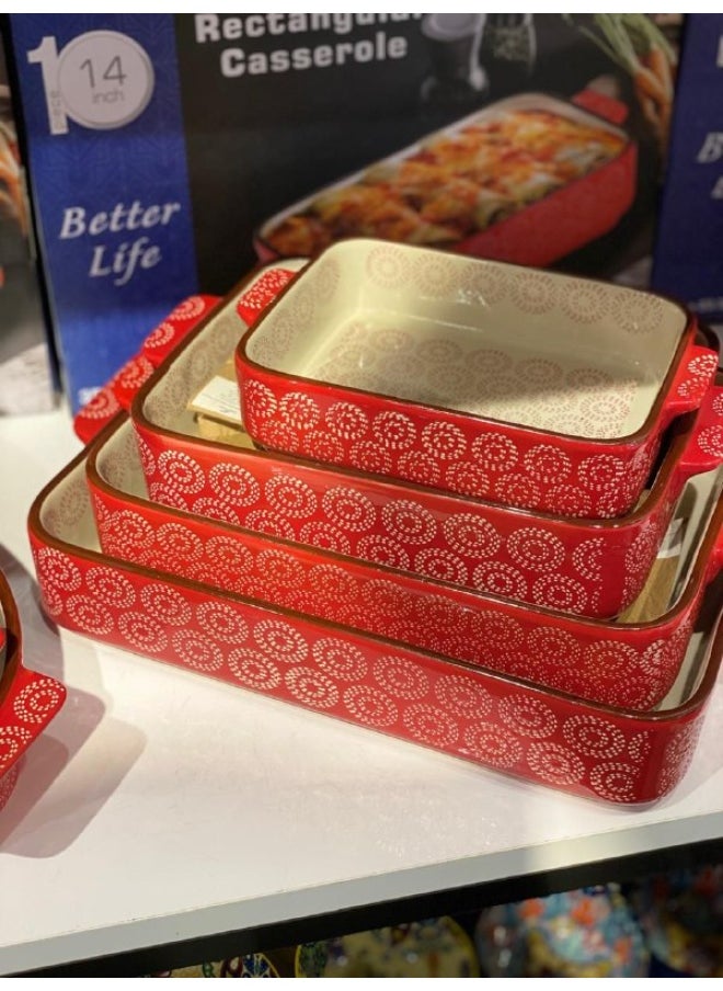 Generic 20cm rectangular porcelain casserole  - Image 1