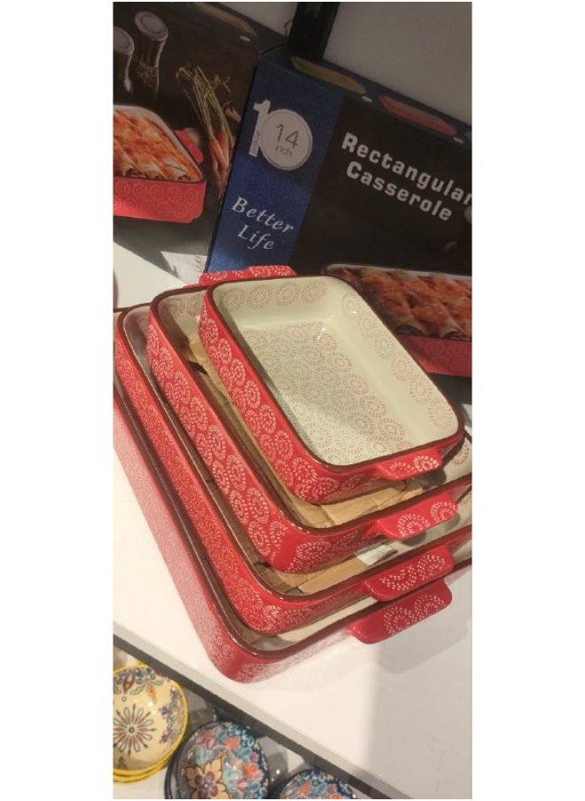 Generic 20cm rectangular porcelain casserole  - Image 4