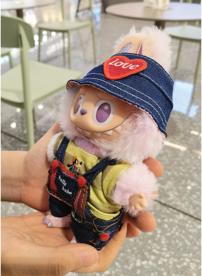 linkship Labubu Doll Clothes, Interchangeable Outfit Set for 17cm Hanging Plush, Stylish & Durable Apparel for 1st/2nd/3rd Gen Collection - Image 2