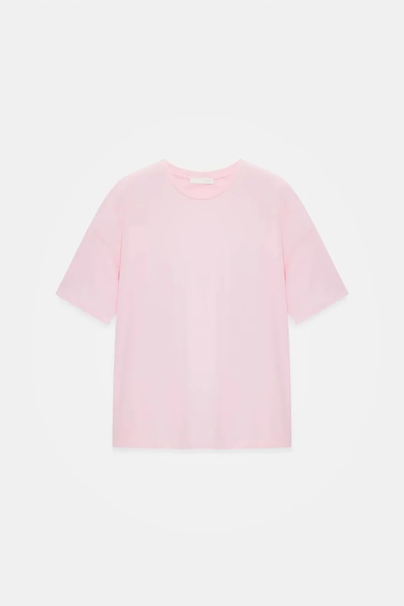 Dilvin Blush Pink DILVIN Women's Cotton Crew Neck T-Shirt for Women | Best Price UAE