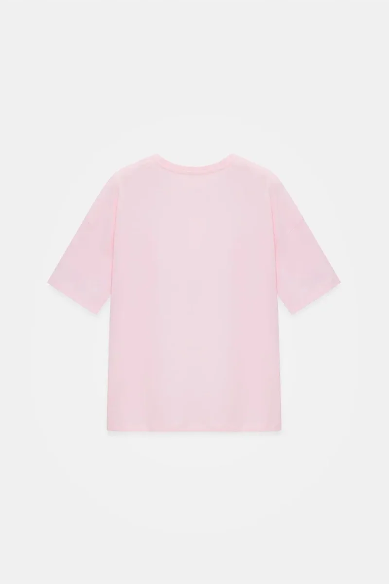 Dilvin Blush Pink DILVIN Women's Cotton Crew Neck T-Shirt for Women | Best Price UAE