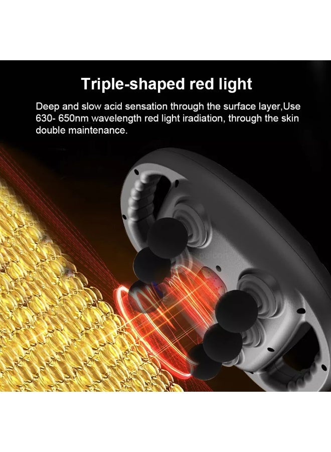 XiuWoo Professional Electric 6 Heads Deep Tissue Massage Gun, Portable Handheld Muscle Massager Gun, Full Body Massager Device, Muscle Relaxation Vibrator For Back, Neck with 9 Speed Adjustable, 9 Modes - Image 2