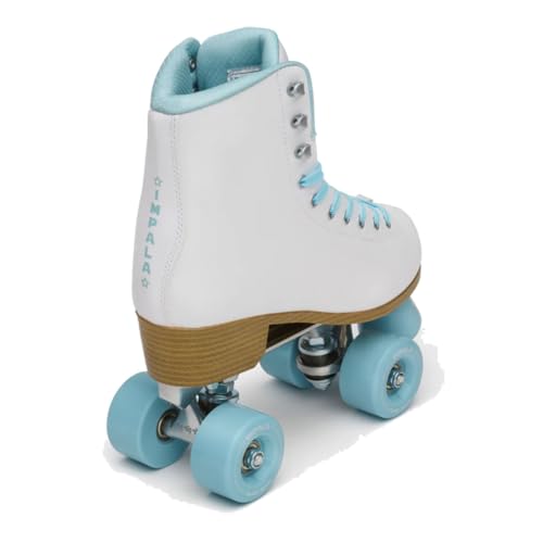 Impala Rollerskates Girl's Impala Quad Skate (Big Kid/Adult) White Ice 8 (US Men's 6, Women's 8) M - Image 3