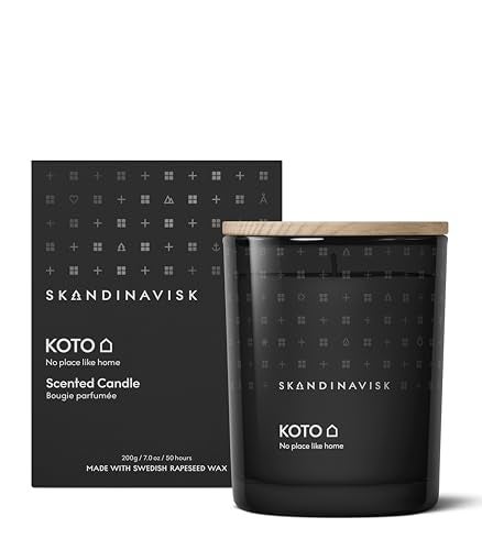 Skandinavisk KOTO 'Home' Scented Candle. Fragrance Notes: Vanilla Beans and Dried Orange Peel, Amber and Leather. 7.0 oz. - Image 2