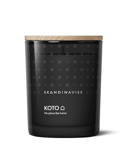 Skandinavisk KOTO 'Home' Scented Candle. Fragrance Notes: Vanilla Beans and Dried Orange Peel, Amber and Leather. 7.0 oz. - Image 1