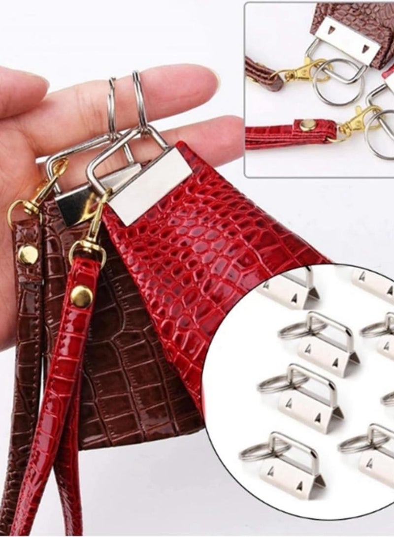 GGOOT 31 Pieces of 32Mm Keychain Hardware Kit is Suitable for Wrist Clamp Lanyard Keychain DIY Tools Easy to Use  - Image 3