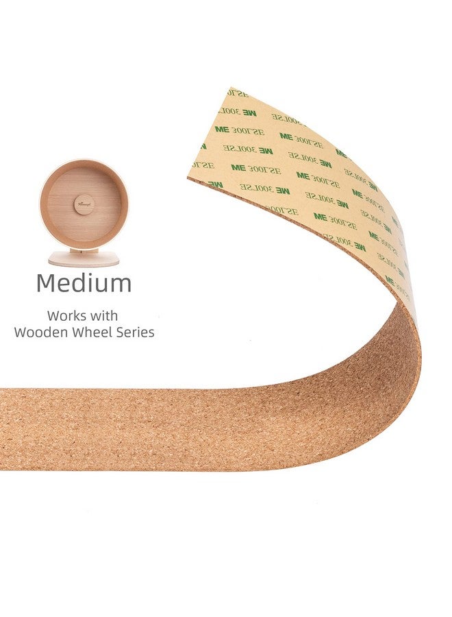 Niteangel Replacement Cork Running Track - Fits for Wooden Hamster Wheel Series | Acrylic Hamster Exercise Wheel w/Cork Track | Dark Cloud Hamster Wheel Series (Wooden Series, Medium) - Image 2