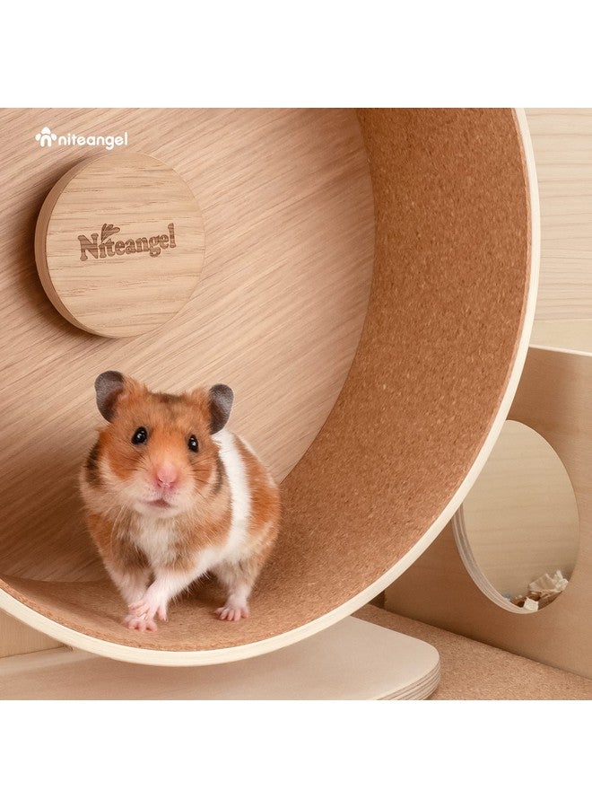 Niteangel Replacement Cork Running Track - Fits for Wooden Hamster Wheel Series | Acrylic Hamster Exercise Wheel w/Cork Track | Dark Cloud Hamster Wheel Series (Wooden Series, Medium) - Image 4