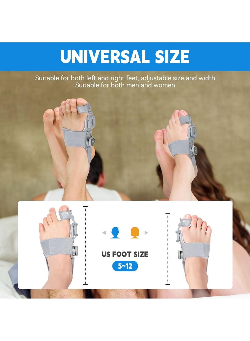 Arabest Adjustable Orthopedic Toe Straightener, Comfort Bunion Corrector for Women & Men, Rotated According to the Degree Of Bunion, Day Night Support Big Toe Separator for Bunion Relief, Right Feet - Image 3