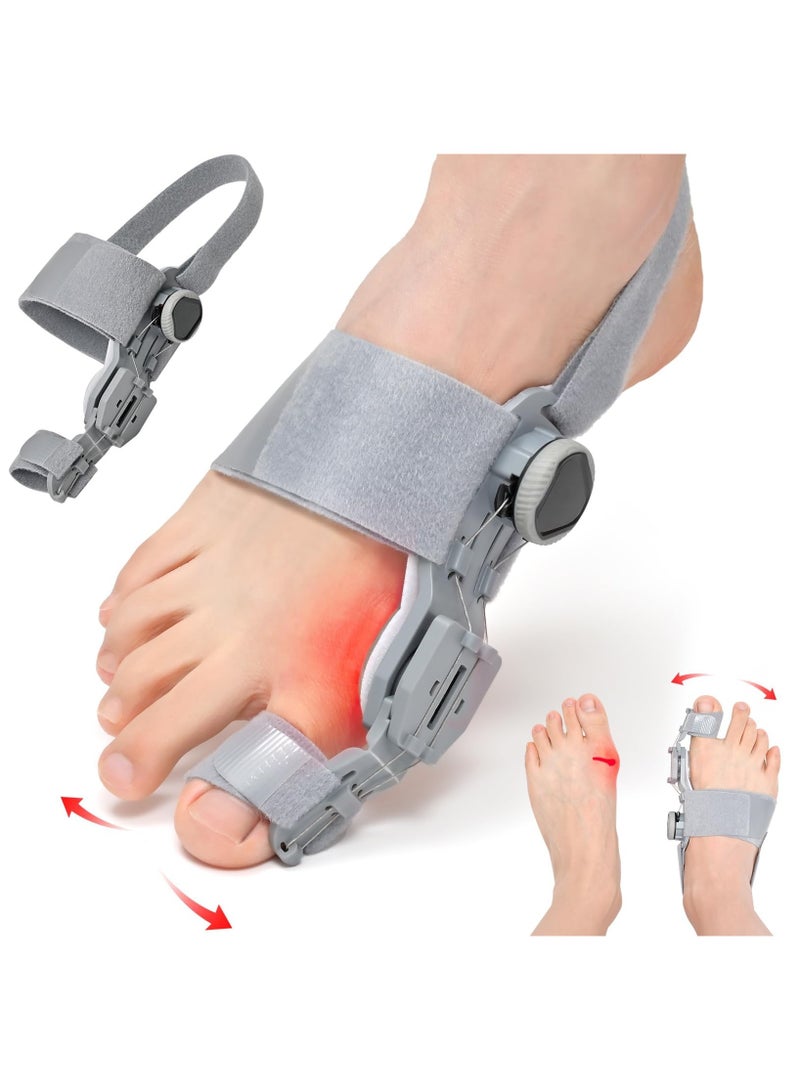 Arabest Adjustable Orthopedic Toe Straightener, Comfort Bunion Corrector for Women & Men, Rotated According to the Degree Of Bunion, Day Night Support Big Toe Separator for Bunion Relief, Right Feet - Image 1