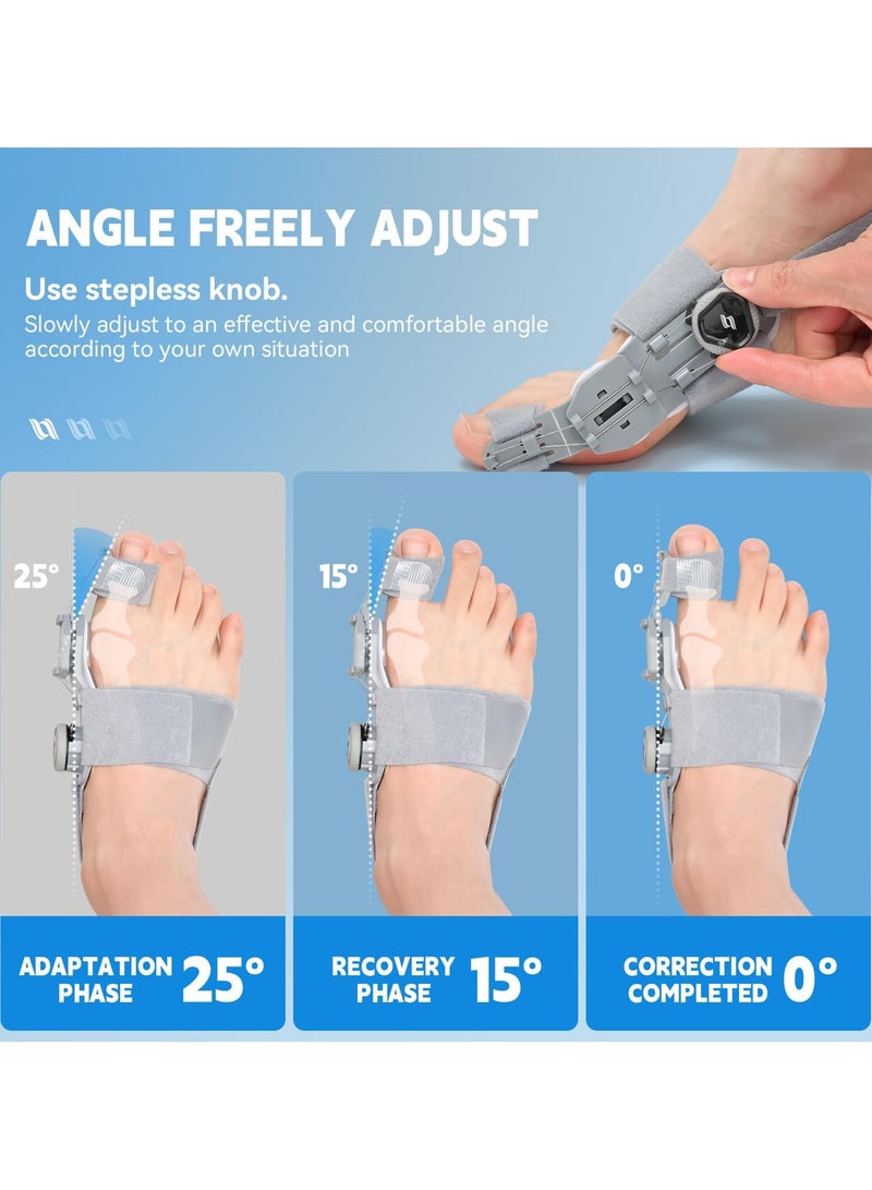 Arabest Adjustable Orthopedic Toe Straightener, Comfort Bunion Corrector for Women & Men, Rotated According to the Degree Of Bunion, Day Night Support Big Toe Separator for Bunion Relief, Right Feet - Image 4
